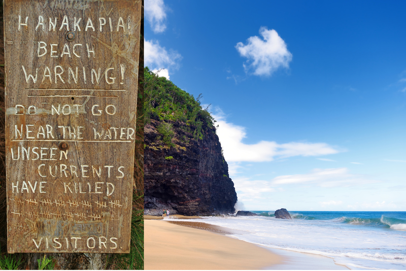 HANAKAPIAI BEACH, HAWAII | Mtrc/Shutterstock & MNStudio/Shutterstock