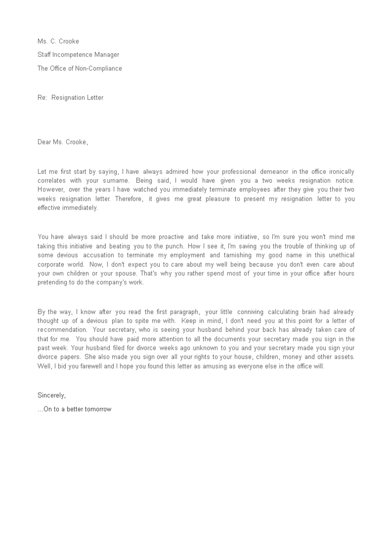 Hilarious Resignation Letters You Must See – Science A2Z