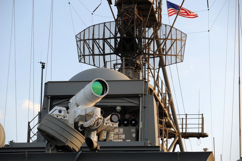 A Laser Weapon System | Alamy Stock Photo