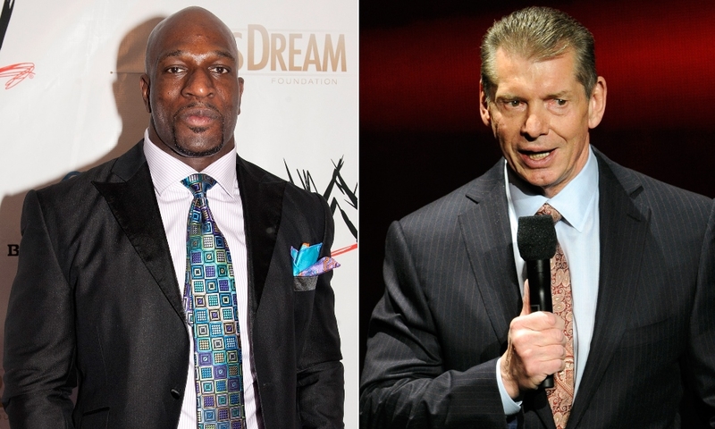 Titus O’Neil vs. Vince McMahon | Getty Images photo by Ethan Miller and Erika Goldring