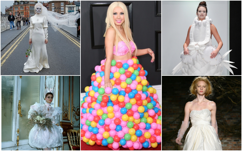 More Unforgettable Wedding Dresses | Getty Images Photo by Ian Forsyth & Dan MacMedan/WireImage & Pascal Le Segretain & Pierre Vauthey/Sygma & Scott Wintrow