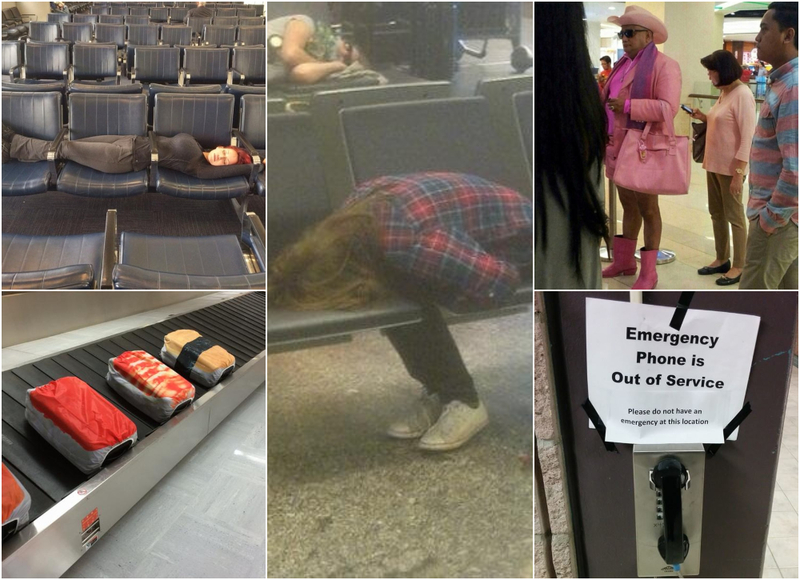 More of the Most Hilarious Photos Captured at the Airport | Imgur.com/DIK7rn5 & fp958Jn & 6mZ7m & 2VUDvc7 & Alg0gBv