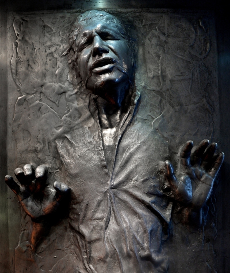 Han Solo's Freezing in Carbonite | Getty Images Photo by Sascha Steinbach
