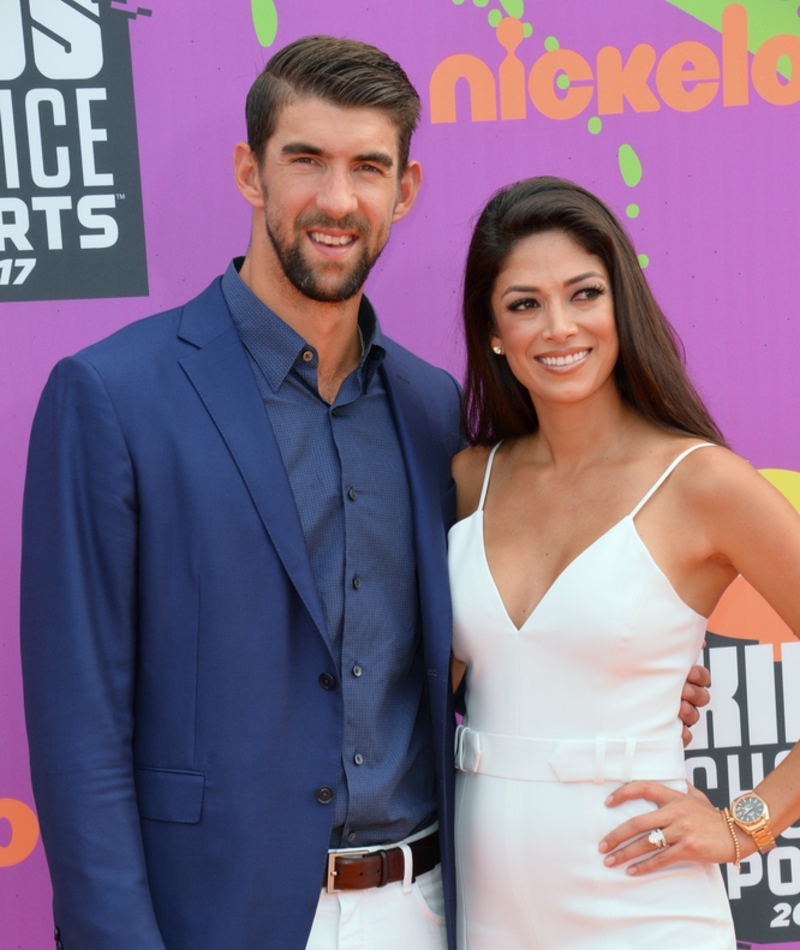 Gold medalist Michael Phelps and Miss California Nicole Johnson | Shutterstock