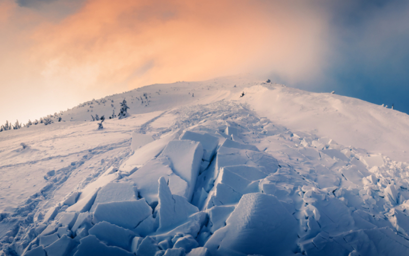 Cracked Snow Can Mean an Impending Avalanche | Shutterstock