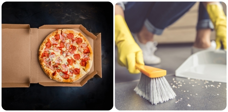 Brillante truco con una caja de pizza | Shutterstock