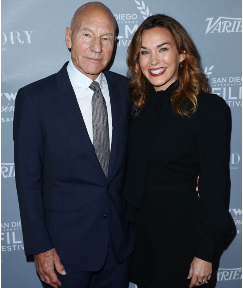 Sir Patrick Stewart and Sunny Ozell – Together Since 2013 | Getty Images Photo by Joe Scarnici