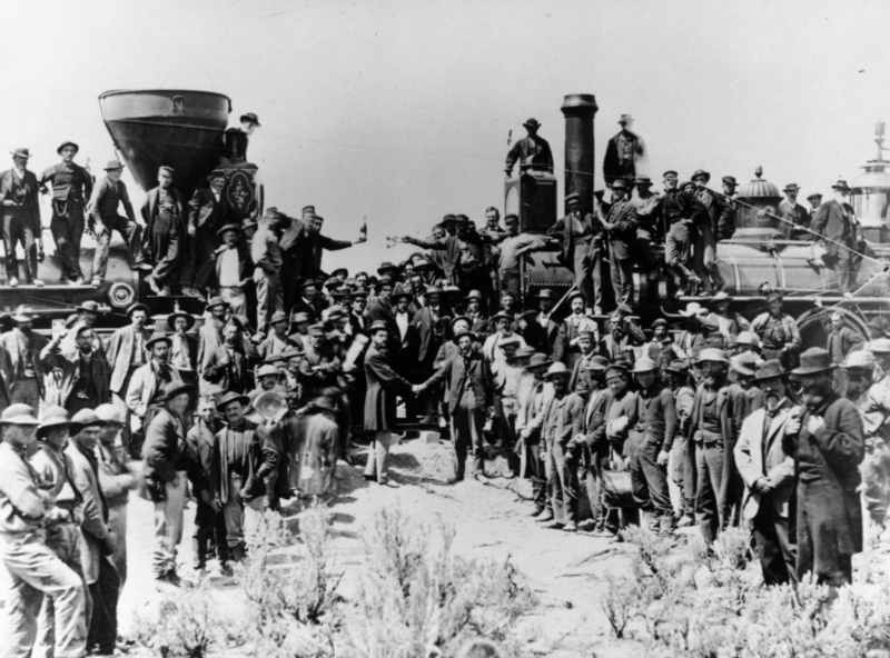 Die Arbeiter der Eisenbahn | Getty Images Photo by Andrew Joseph Russell/MPI