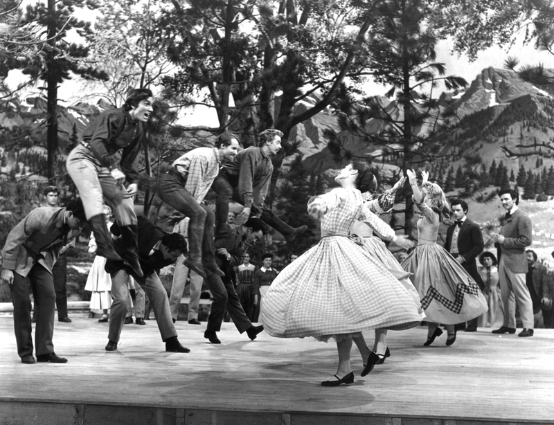 The Barn-Raising Dance in “Seven Brides for Seven Brothers” | Alamy Stock Photo
