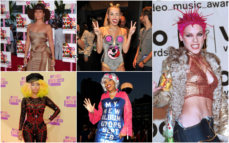 Even More of the Most Daring MTV VMA Fashion Looks of All Time | Getty Images Photo by Brian ZAK & Kevin Mazur/WireImage/MTV & Gregg DeGuire & KMazur/Contributor & Steve Azzara/Contributor