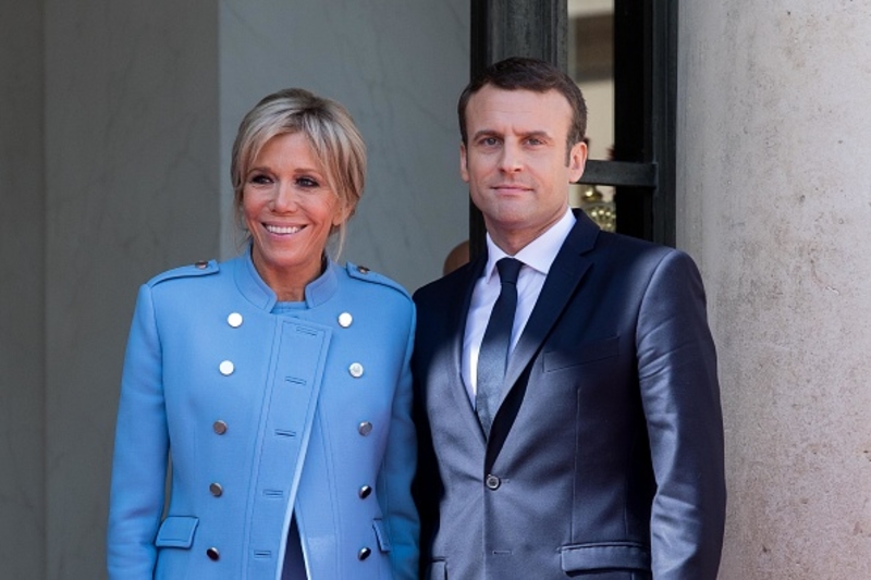 Emmanuel Macron und Brigitte Trogneux | Getty Images Photo by Christophe Morin/IP3