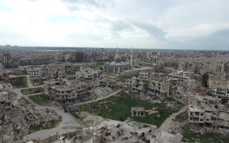 La ciudad de Homs destruida | Shutterstock Photo by Fly_and_Dive