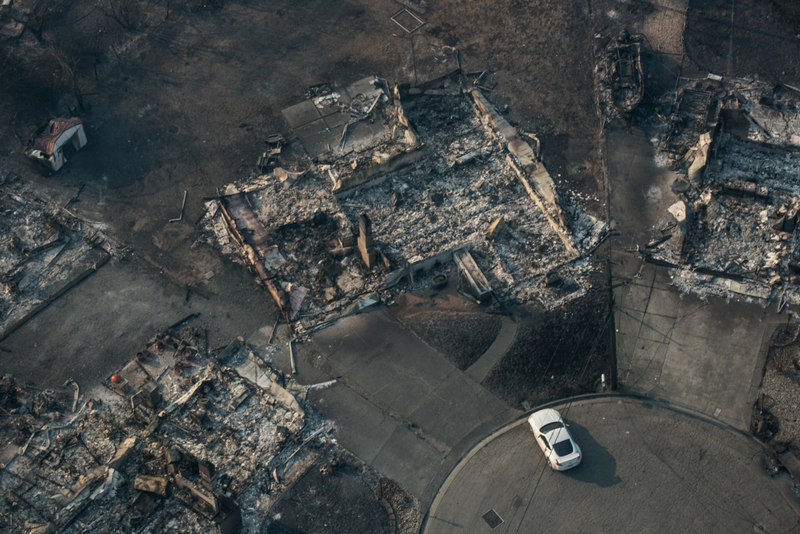El incendio de Tubbs, santa Rosa, California | Getty Images Photo by George Rose