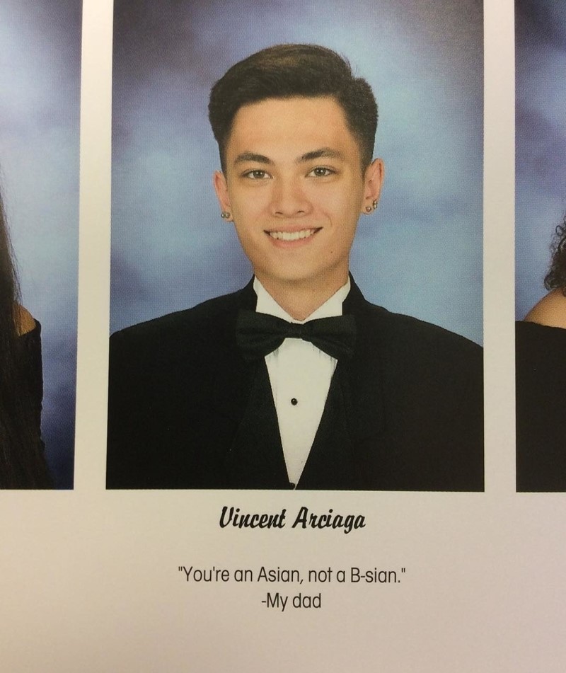 Dad, Did You Change My Senior Quote? | Instagram/@vynny_official