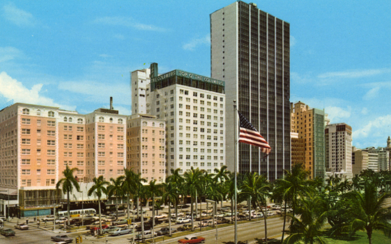 McAllister Hotel, Miami | Alamy Stock Photo by Curt Teich Postcard Archives/Heritage Image Partnership Ltd