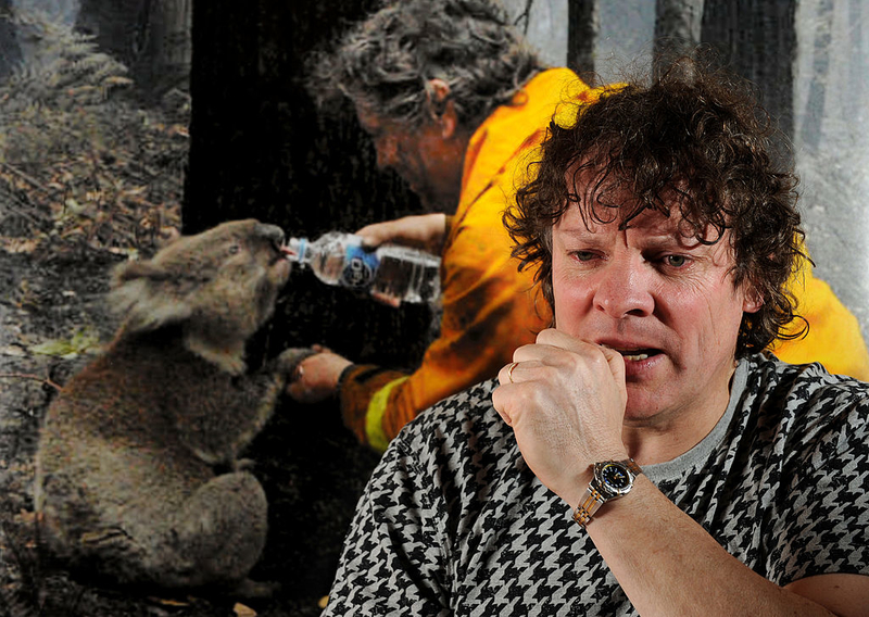 El incendio y el Koala | Getty Images Photo by Nicole Garmston/Newspix