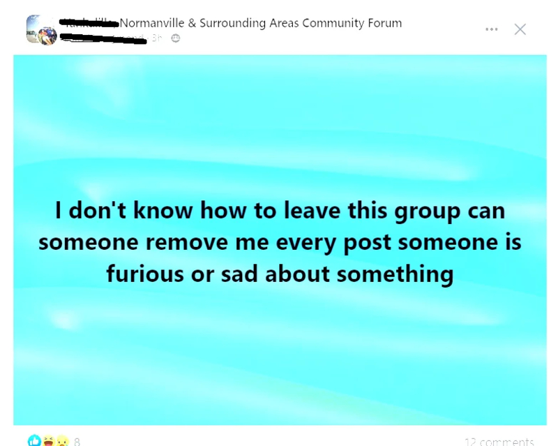 Una guía para dejar grupos tóxicos de Facebook | Reddit.com/Mylo-s