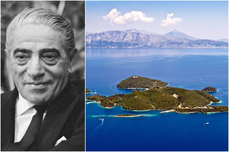 Aristotle Onassis - Skorpios Island, Griechenland | Alamy Stock Photo by BNA Photographic & Shutterstock
