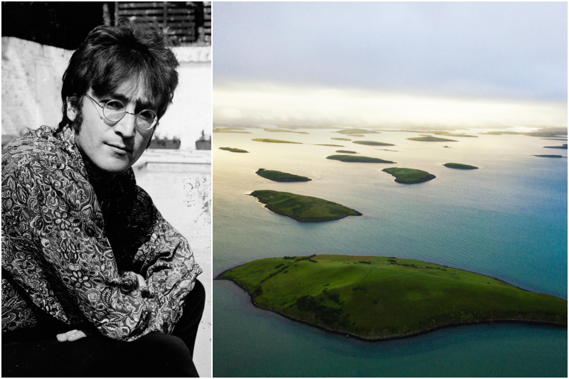 John Lennon - Dorinish, Clew Bay, Irland | Alamy Stock Photo by KEYSTONE Pictures USA & Viktor Posnov 