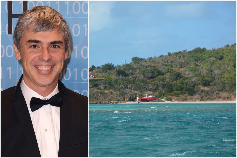 Larry Page - Eustatia Island, Britische Jungferninseln | Getty Images Photo by C Flanigan & Alamy Stock Photo by S. Hill 