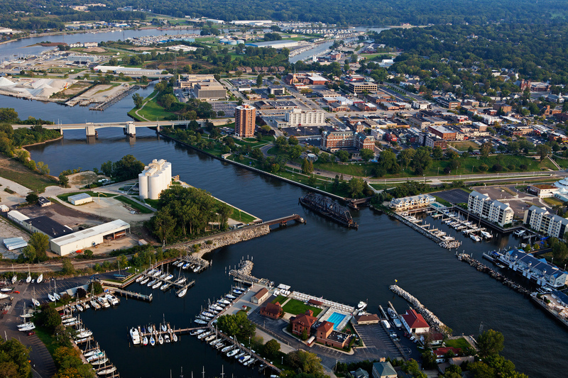 Benton Harbor, Michigan | Alamy Stock Photo by aerialarchives.com