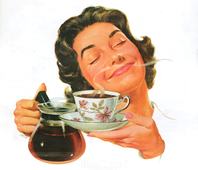 Más anuncios sexistas, ¡esta vez de café! | Alamy Stock Photo by Retro AdArchives
