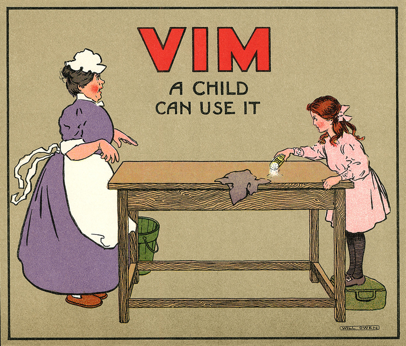 ¿El polvo limpiador Vim acepta el trabajo infantil? | Alamy Stock Photo by Neil Baylis