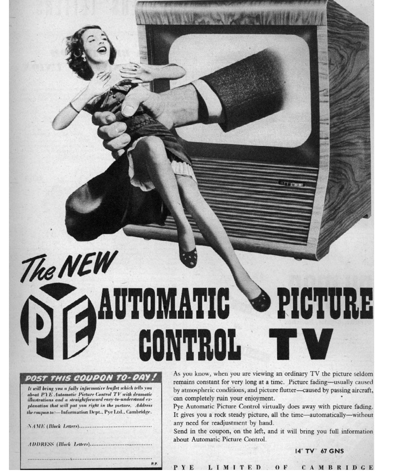 Los anuncios de los años 50 intentaban ser futuristas... | Getty Images Photo by Picture Post/Hulton Archive