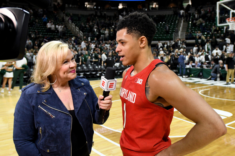 Holly Rowe | Getty Images Photo by G Fiume/Maryland Terrapins
