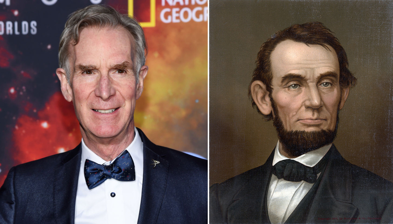 Bill Nye and Abraham Lincoln | Getty Images Photo by Amanda Edwards & VCG Wilson