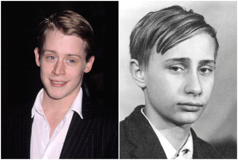 Macaulay Culkin and Young Vladimir Putin | Everett Collection/Shutterstock & Alamy Stock Photo by American Photo Archive