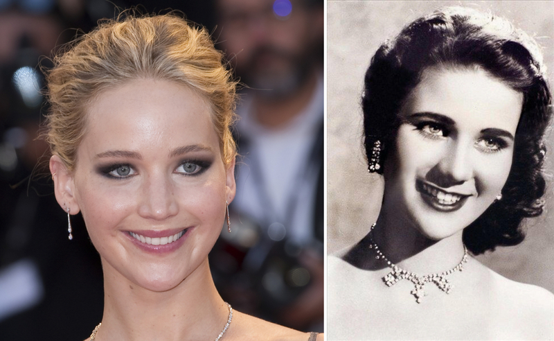 Jennifer Lawrence and Egyptian Actress Zubaida Tharwat | BAKOUNINE/Shutterstock & Alamy Stock Photo by Historic Collection