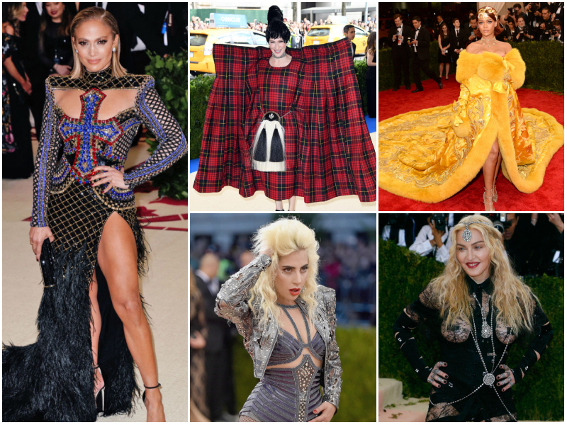 The Best & Worst Met Gala Attire Over the Years | Getty Images Photo by Jackson Lee & Karwai Tang/WireImage & Kevin Mazur/WireImage & Mike Coppola/People.com & Taylor Hill/FilmMagic