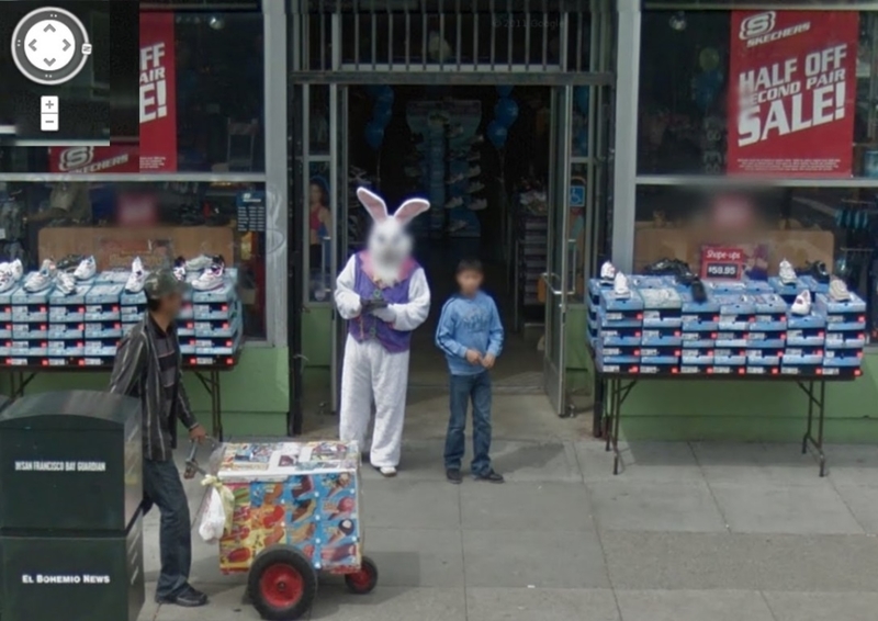 Easter Bunny Vendor | Imgur.com/YLhxu via Google Street View
